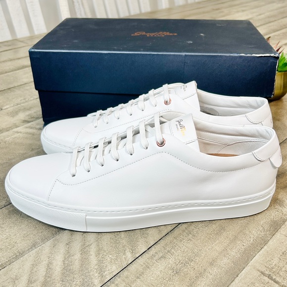 Goodman Other - Good Man Brand Edge Men's White Leather Low Italian Sneaker Size 13